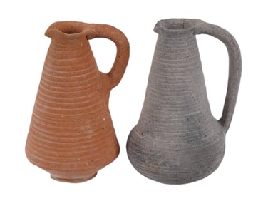 ANCIENT ROMAN TERRACOTTA PITCHERS 200 TO 500 AD