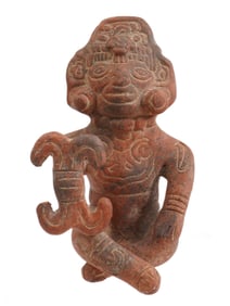 PRE COLUMBIAN STYLE TERRACOTTA FIGURINE