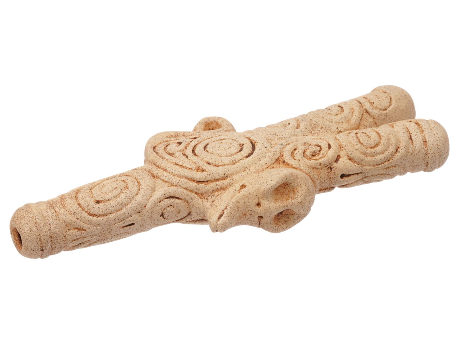 ANCIENT PRE COLUMBIAN TAINO ARAWAK STONE COHOBA INHALER (1 of 5)