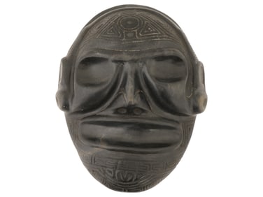 ANCIENT PRE COLUMBIAN TAINO ARAWAK STONE MASK