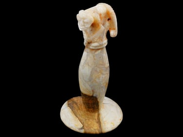 ANCIENT PRE COLUMBIAN TAINO ALABASTER FIGURINE