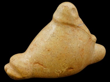 PRE COLUMBIAN TAINO ZEMI HARD STONE BIRD CARVING