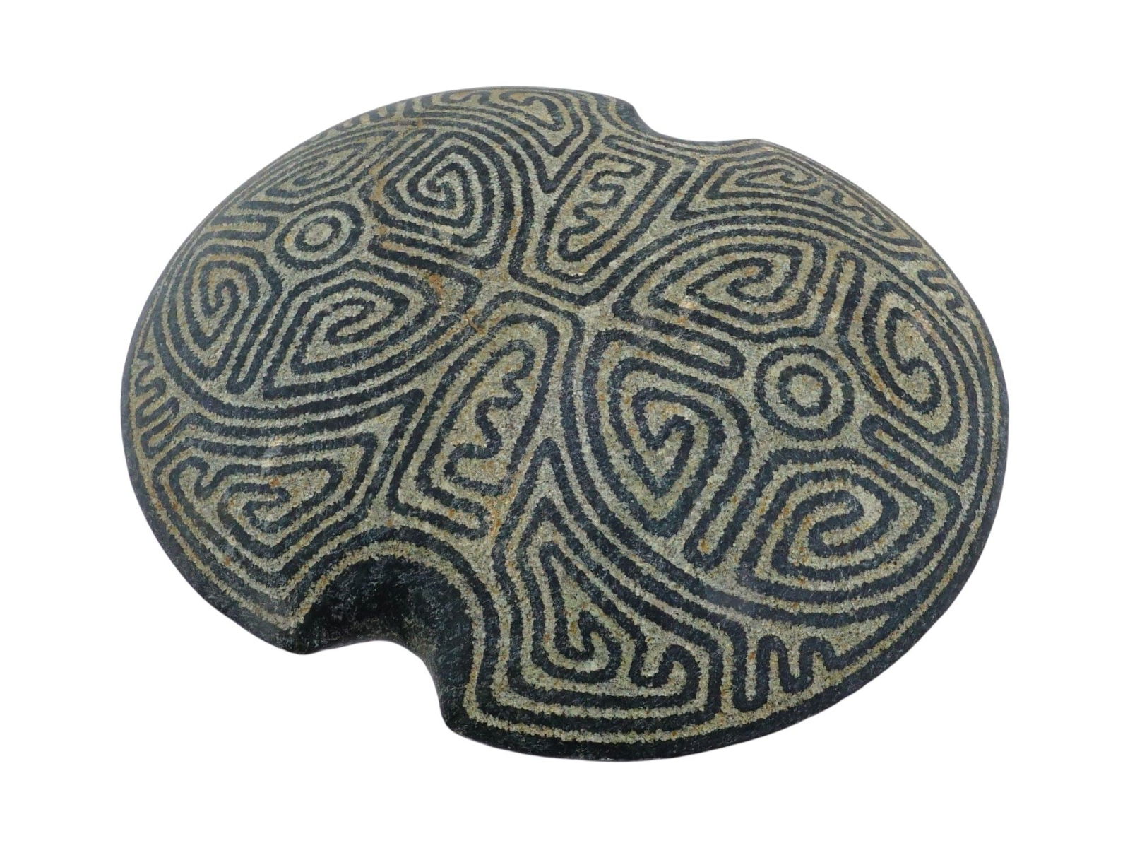 ANCIENT PRE COLUMBIAN ARAWAK CARVED HARD STONE ARTIFACT (1 of 7)