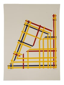 VINTAGE AMERICAN LITHOGRAPH FOLDED NYC I BY JIM JACOBS