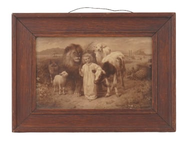 EARLY 1900 PEACE LITHOGRAPH AFTER WILLIAM STRUTT