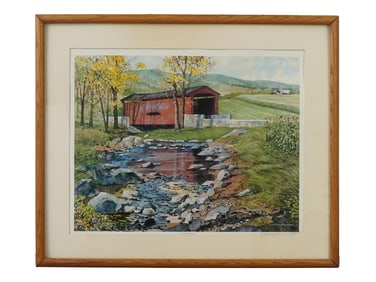 DON PATTERSON AMERICAN LANDSCAPE COLOR LITHOGRAPH