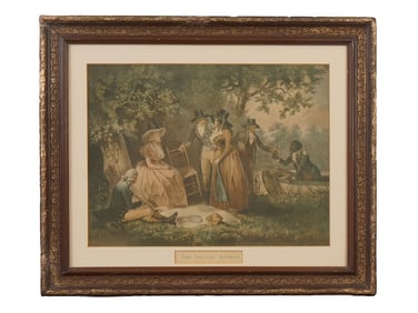 ENGLISH SCENE COLOR PRINT AFTER GEORGE MORLAND