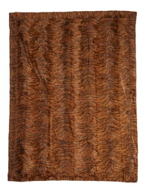 VINATGE AMERICAN TIGER PRINT THROW BY ST JOHN HOME