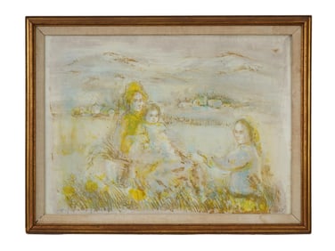 AMERICAN LITHOGRAPH BY EDNA HIBEL ARTISTS PROOF SIGNED