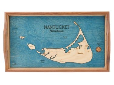 AMERICAN NAUTICAL NORTH NANTUCKET SERVING TRAY