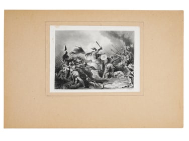 ENGLISH BATTLE ENGRAVING AFTER PHILIP LOUTHERBOURG