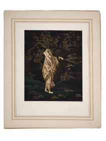 ORIENTAL LITHOGRAPH OF A WOMAN BY AUDSLEY GAULARD