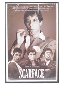 VINTAGE AMERICAN SCARFACE MOVIE POSTER FRAMED