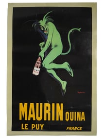 VINTAGE AMERICAN MAURIN QUINA LITHOGRAPH POSTER