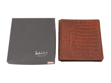 RAIKA COWHIDE LEATHER PHOTO ALBUM IOB