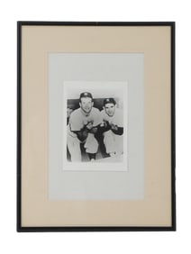 NY YANKEES PHOTO MICKEY MANTLE AND YOGI BERRA