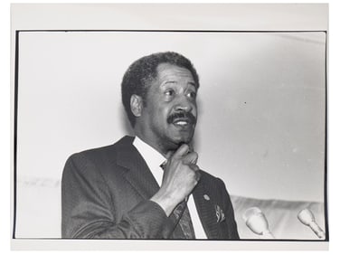 VINTAGE AMERICAN PHOTO PORTRAIT EUGENE SAWYER 1989