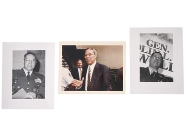 VINTAGE AMERICAN PHOTOS OF COLIN LUTHER POWELL 1990S