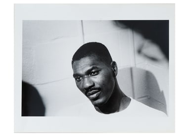 VTG 1994 BLACK AND WHITE PHOTO OF HAKEEM OLAJUWON