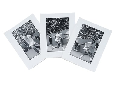 THREE 1990S PHOTOS OF TENNIS PLAYER PETE SAMPRAS