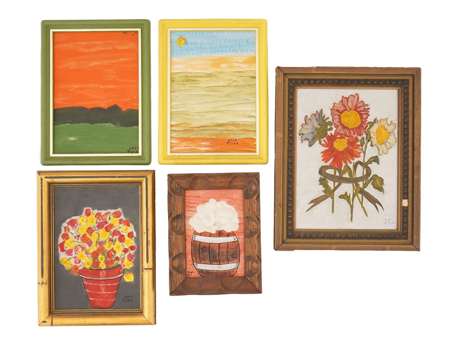 AMERICAN PRIMITIVIST OIL PAINTINGS BY JACK TYLER (1 of 12)