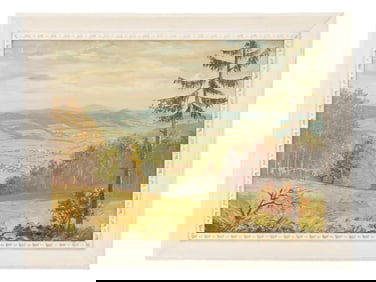 EUROPEAN LANDSCAPE OIL PAINTING SIGNED SEITH