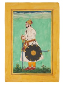VINTAGE INDIAN MUGHAL SCHOOL MINIATURE PAINTING
