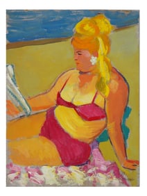 OIL PAINTING ON CARDBOARD BY EVGENY TKACHENKO