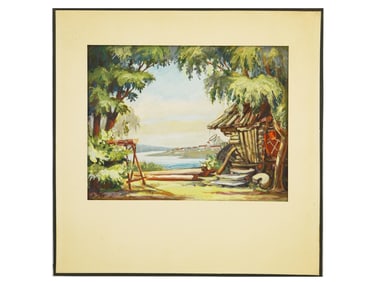 UKRAINIAN GOUACHE PAINTING BY ANATOLY PONOMARENKO