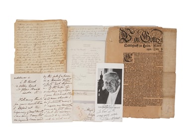COLLECTION OF HISTORICAL LETTERS AND DOCUMENTS