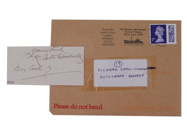 AUTOGRAPH OF RICHARD CATON WOODVILLE JR