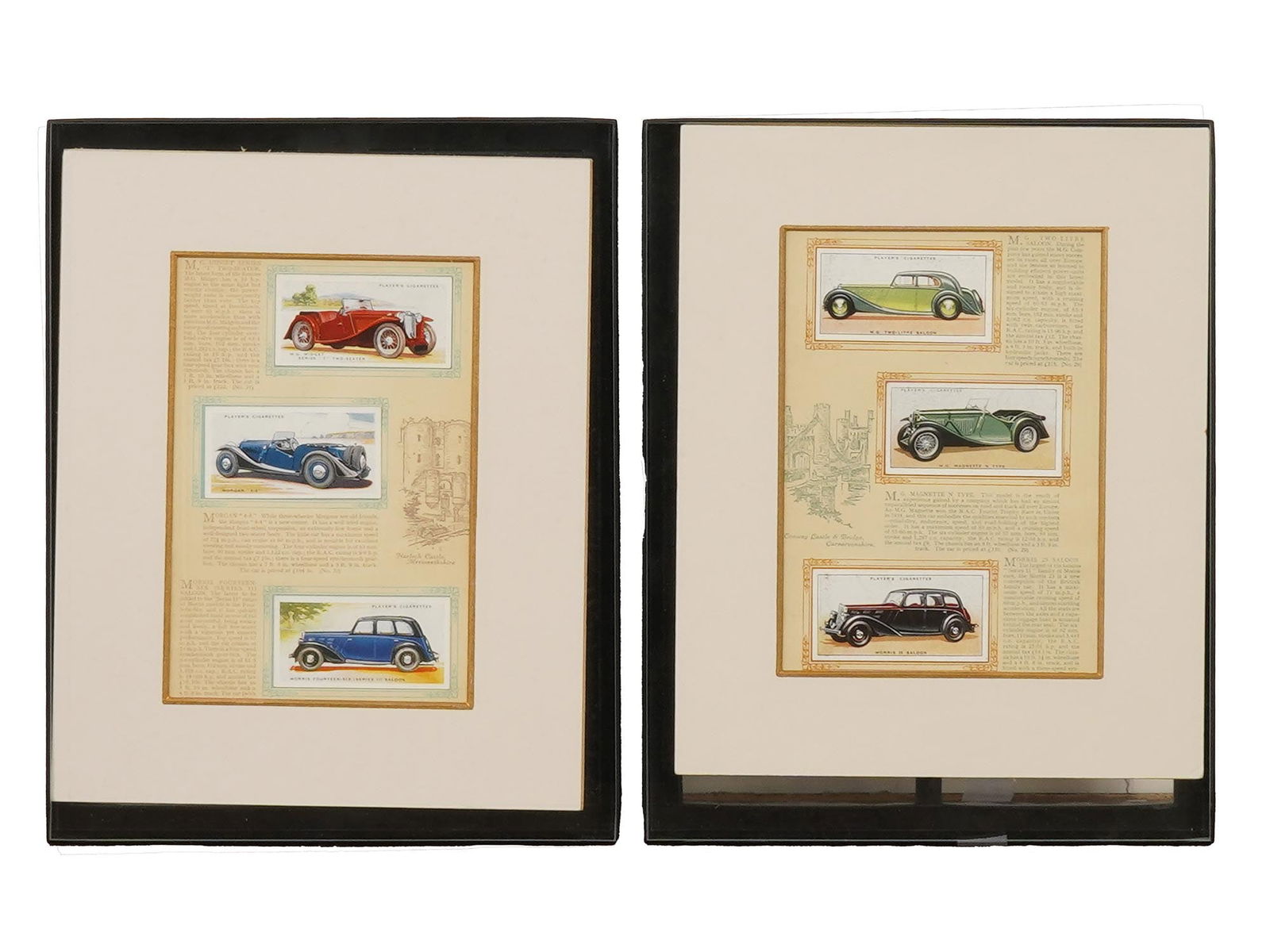 VINTAGE BRITISH TOBACCO MOTOR CAR CIGARETTE CARDS (1 of 6)
