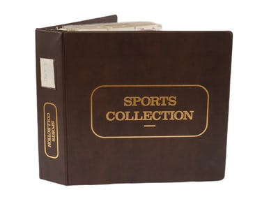 COLLECTION OF ASSORTED AMERICAN SPORTS CARDS IN ALBUM