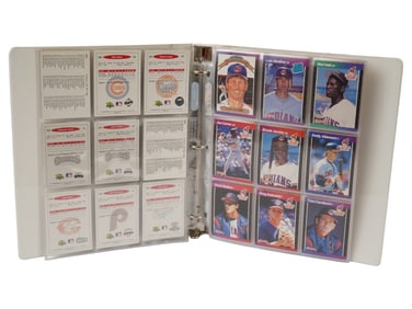 AMERICAN BASEBALL TRADING CARDS IN COLLECTORS ALBUM