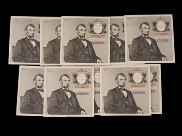 LOT OF LINCOLNS GETTYSBURG ADDRESS VINYL RECORDS