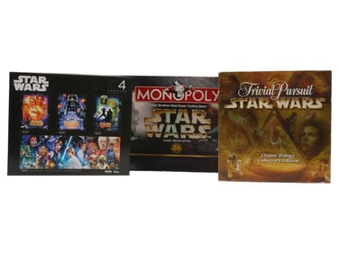 STAR WARS SPECIAL EDITION MONOPOLY TRIVIA PUZZLES