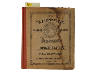 US INTERNATIONAL POSTAGE STAMP ALBUM WITH STAMPS