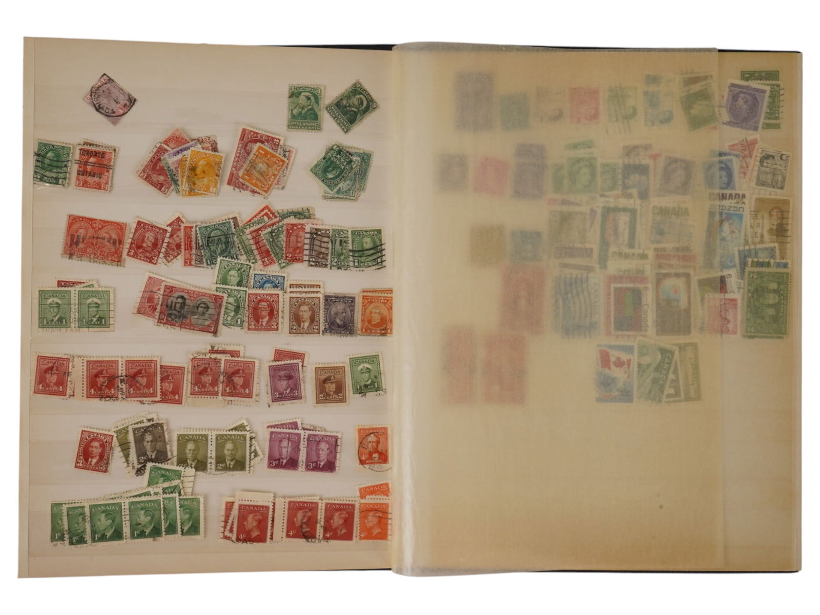 COLLECTION OF VARIOUS POSTAGE STAMPS IN ALBUM (1 of 5)