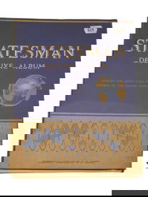 VINTAGE STATESMAN DELUXE ALBUM BY HARRIS WITH STAMPS