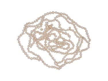 STRING OF TEARDROP CREAMY WHITE PEARL BEADS FOR JEWELRY