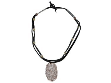 FRENCH CESAR BALDACCINI SILVER PENDANT NECKLACE