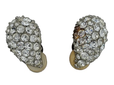 VINTAGE JEWELED CLIP EARRINGS BY SONIA RYKIEL