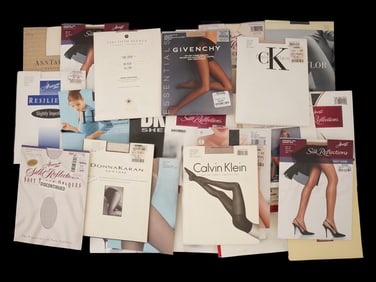 LARGE COLLECTION OF ASSORTED CK GIVENCHY TIGHTS IOB