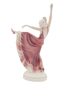 ART DECO GERMAN FLAMENCO DANCER PORCELAIN FIGURE