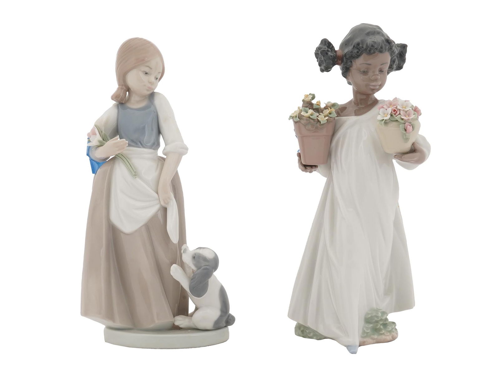 NAO LLADRO SPANISH PORCELAIN FIGURINES OF GIRLS (1 of 8)