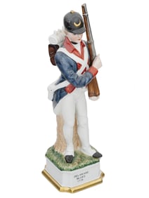 LARGE ROYAL CROWN DELAWARE BLUES PORCELAIN SOLDIER