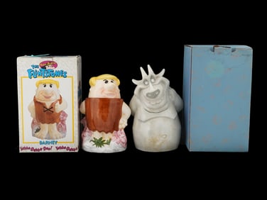 AMERICAN CARTOON CERAMIC COVERED COOKIE JARS
