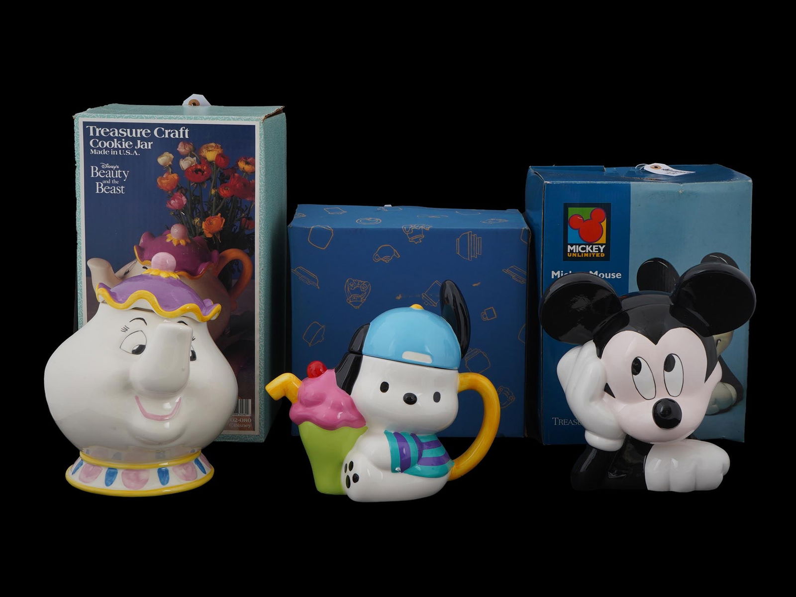 LOT OF AMERICAN CARTOON COOKIE JARS AND TEA POT IOB (1 of 7)