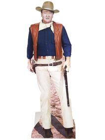 2004 MOVIE CARDBOARD FIGURINE JOHN WAYNE WESTERN CINEMA