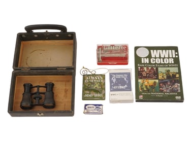 VINTAGE MIXED ITEMS THEATER BINOCULARS RAZOR DVD